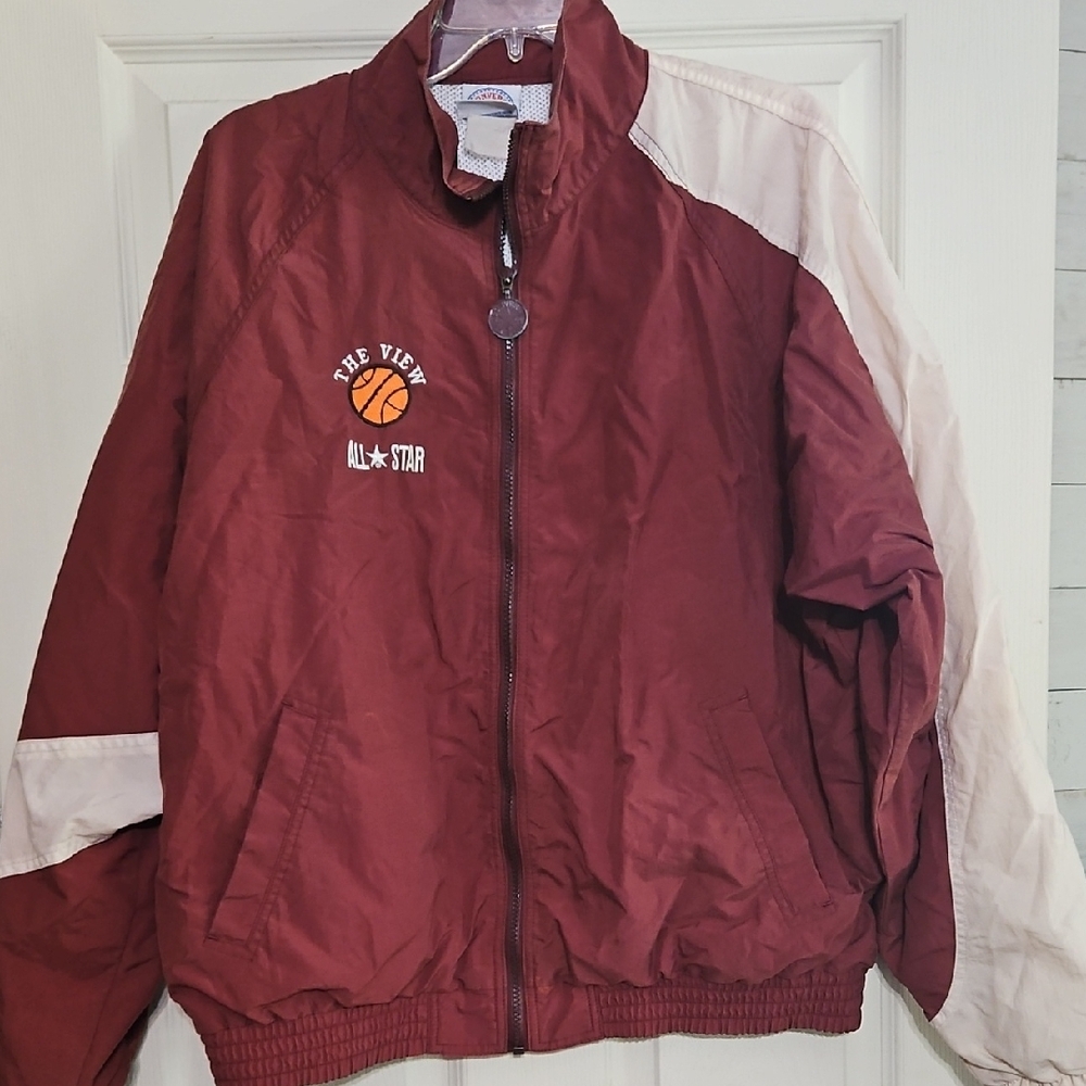 Converse Maroon and White All-Star Jacket